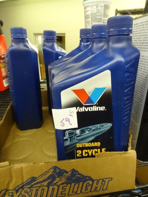 Qty. 5 New qt. Valvoline Outboard 2...