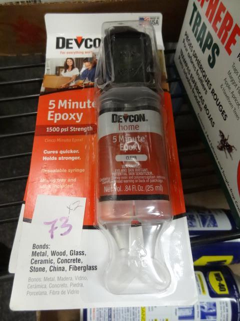 Qty. 2 New Devcon 5 min. epoxy 1500...