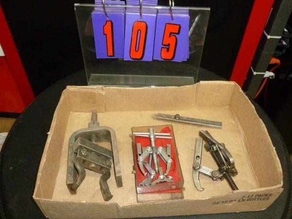lot 105 image: Flat of 3 pullers as shown. Some us...