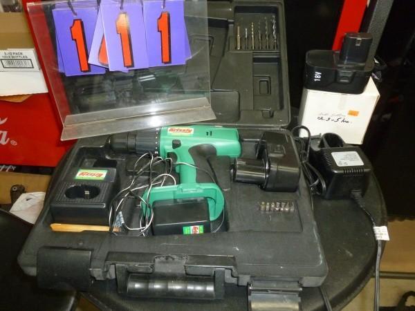 lot 111 image: Grizzley 38" cordless drill. ...