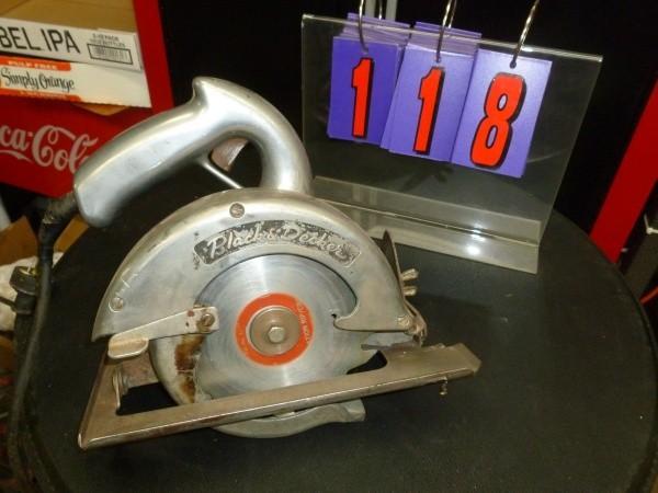 lot 118 image: Black and Decker # 63 circular saw....