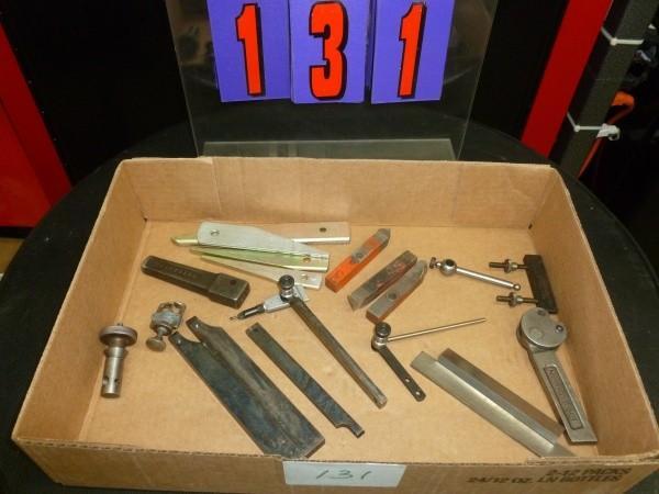 lot 131 image: Misc machinist tools. Tool holders,...