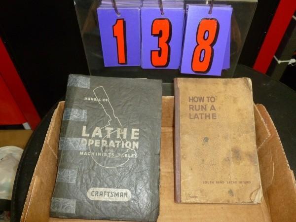 lot 138 image: 1 Craftsman atlas lathe book and 1 ...