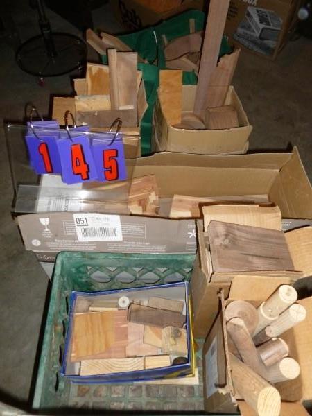 lot 145 image: Multiple boxes of misc wood. Both r...