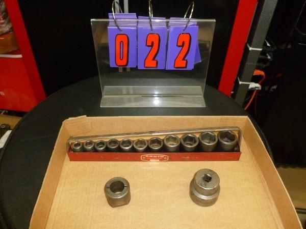 lot 22 image: 11 piece proto impact socket set an...