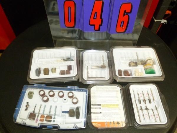 lot 46 image: 5 dremel accessory kits. 1 full. 3 ...