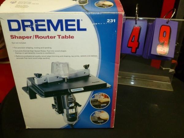 lot 49 image: Dremel router, table and shaper. Mo...