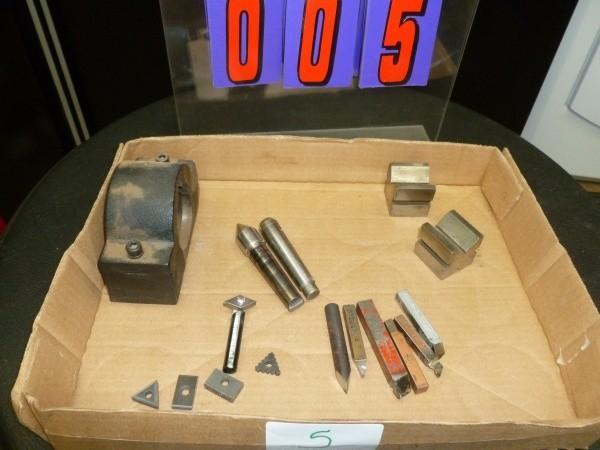 lot 5 image: Flat of machinist tools. Including ...