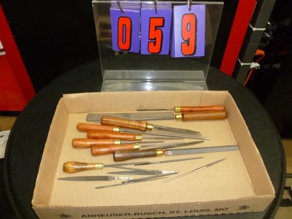 lot 59 image: Flat of files. 19 files total with ...