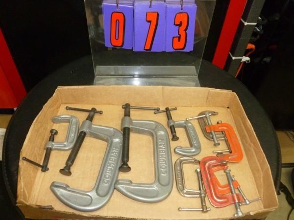 lot 73 image: Flat of Colombian metal c clamps. P...