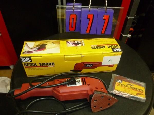 lot 77 image: Tool Shop detail sander. Appears us...