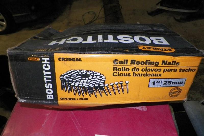 60 coils Bostich 1 inch roofing nai...