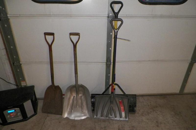 4 shovels...