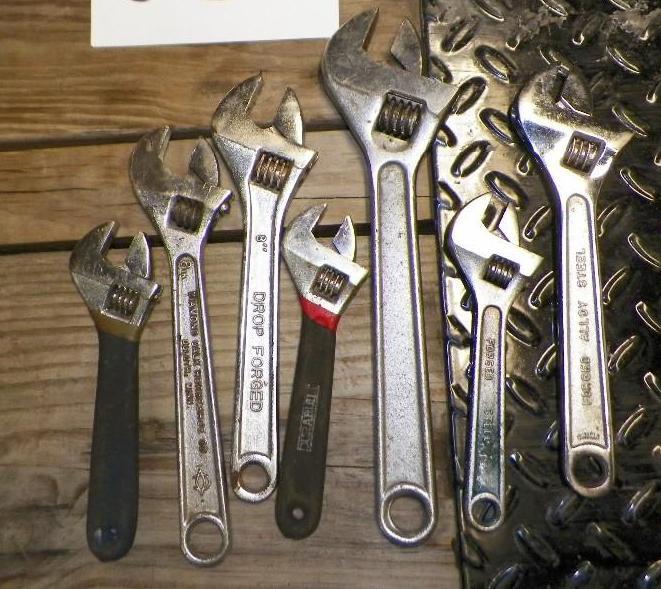7 Crescent Wrenches...