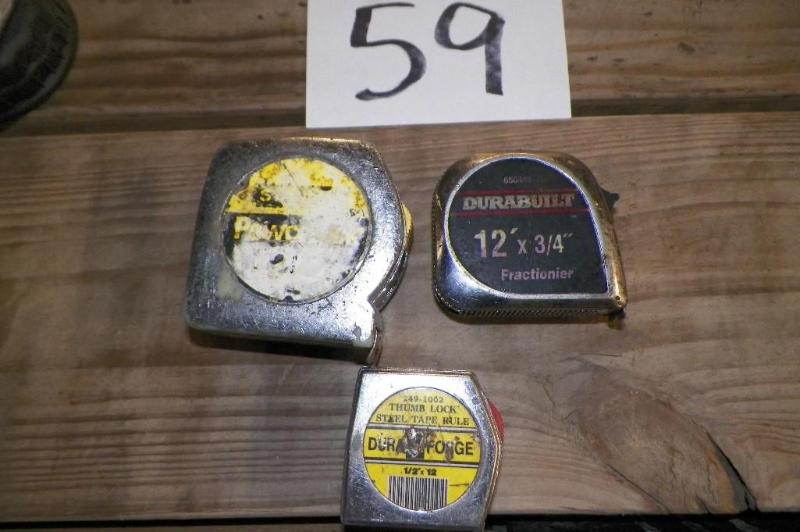 3 Tape Measures 2 12 foot and 1 25 ...