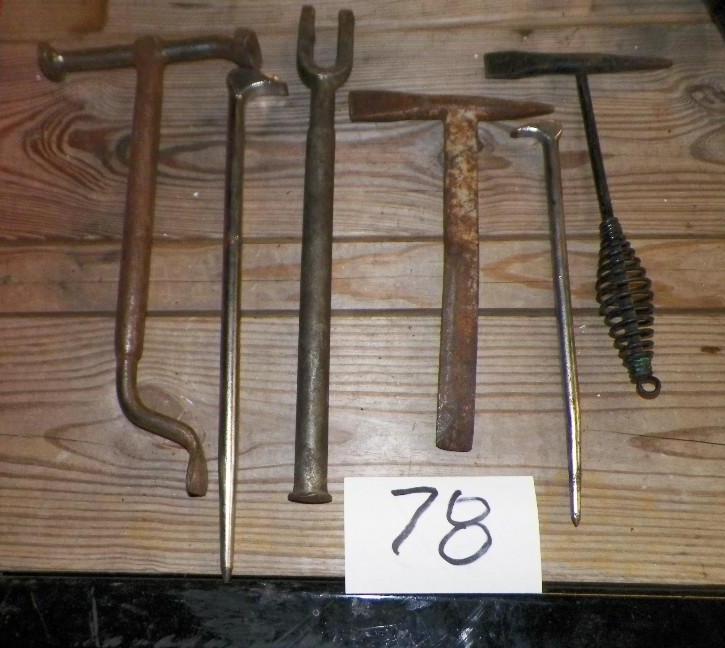 5 metal tools...