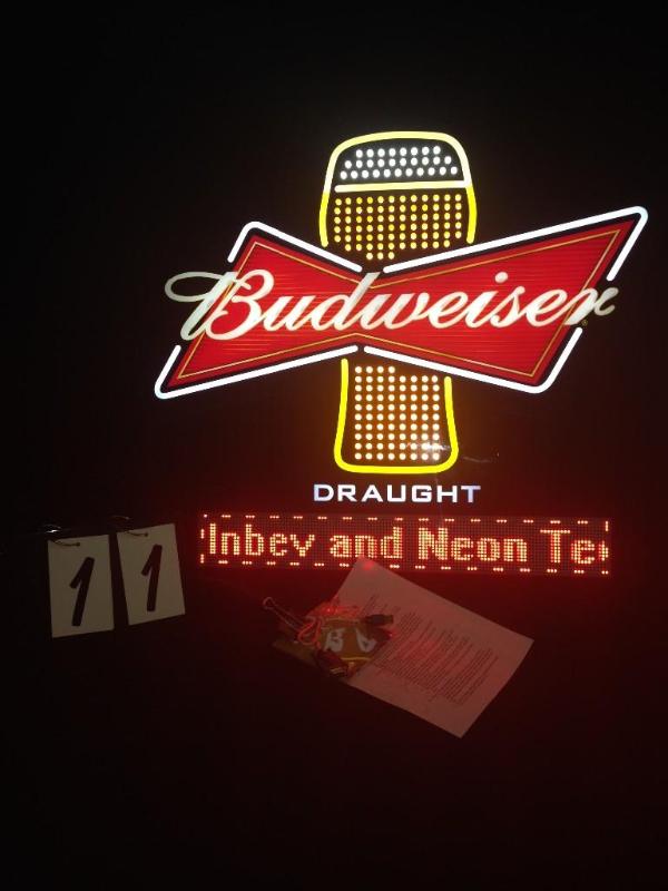 Budweiser LED animated beer glass w...