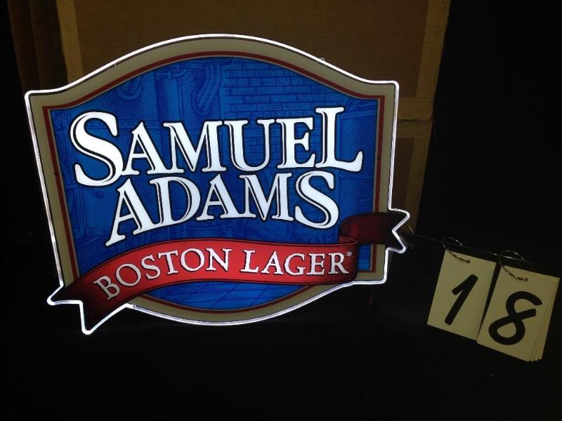 Sam Adams LED light up. Flat panel,...