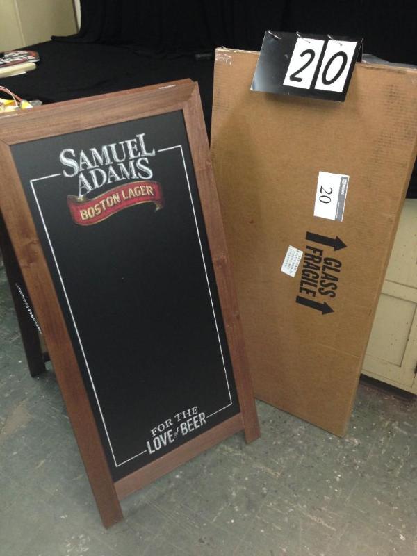 Sam Adams chalkboard  sandwich boa...