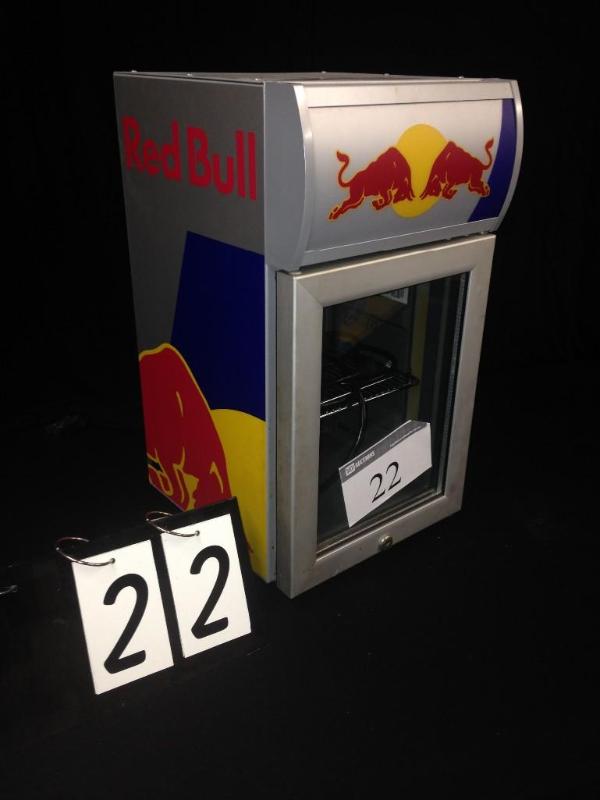 Red Bull countertop fridge. 120 V. ...