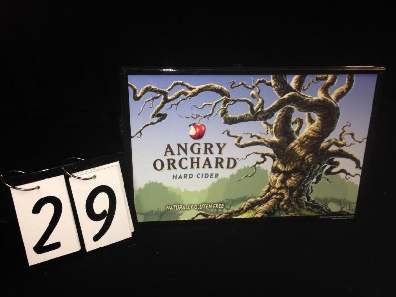 Angry Orchard Hard Cider tin sign. ...