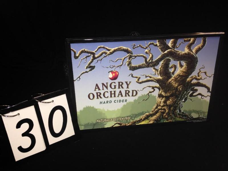 Angry Orchard Hard Cider tin sign. ...