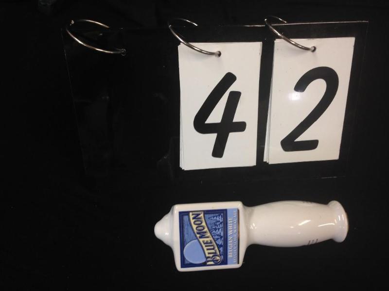 Blue Moon Belgian White tapper hand...