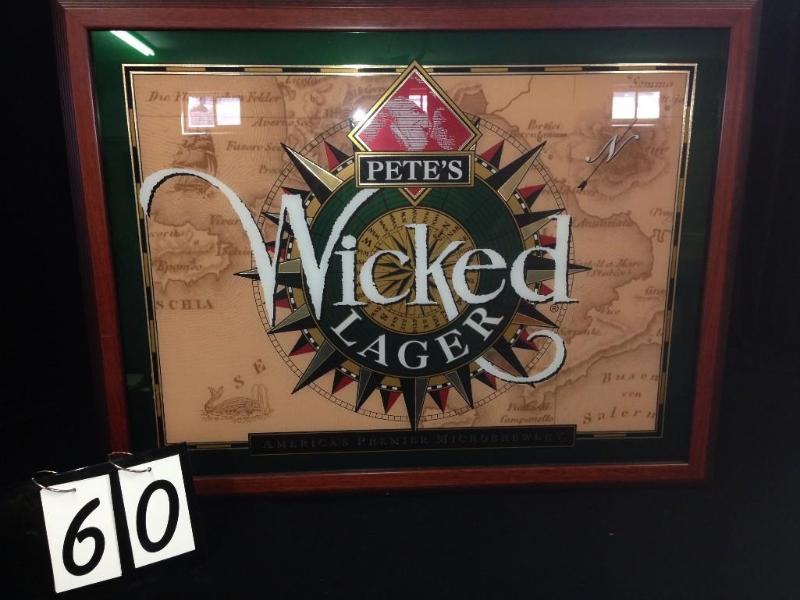 Petes Wicked Lager mirror. Excelle...