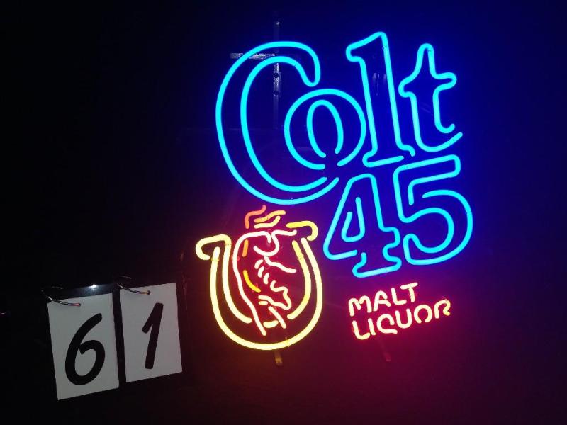 Colt 45 Malt Liquor neon. Newer sig...