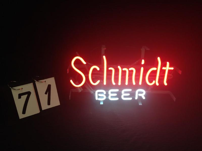 Schmidt Beer neon sign. Great looki...