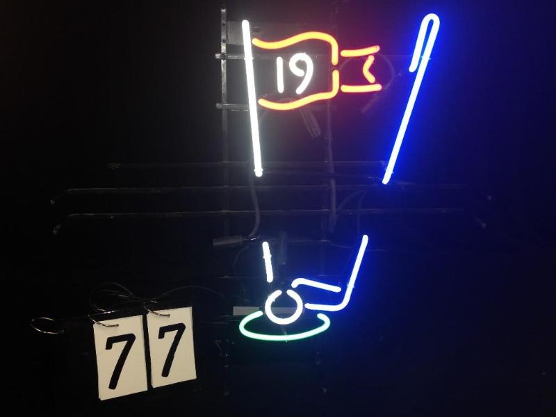 19th Hole golf neon. Customize it. ...