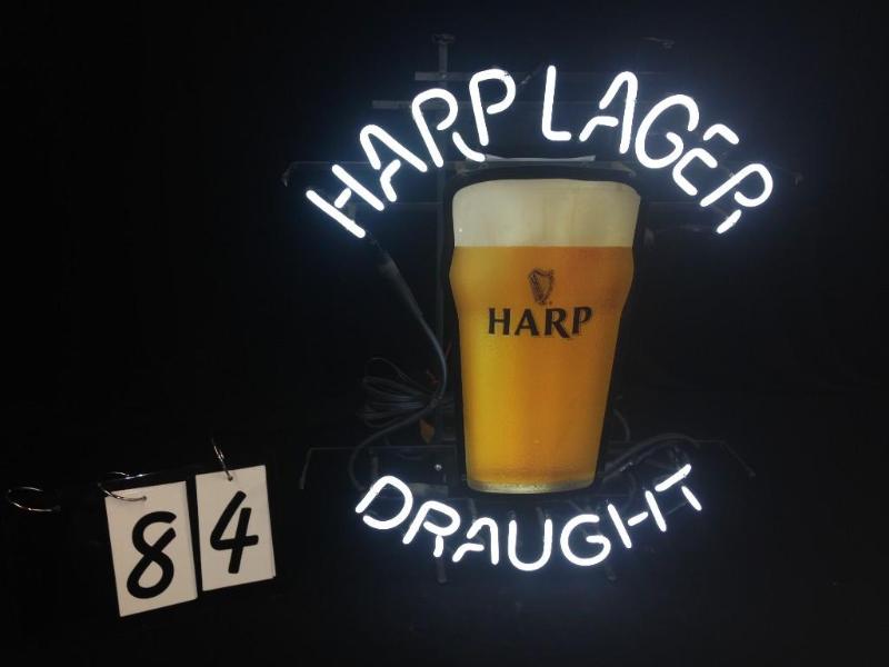 Harp Lager Draught neon sign. Nice,...