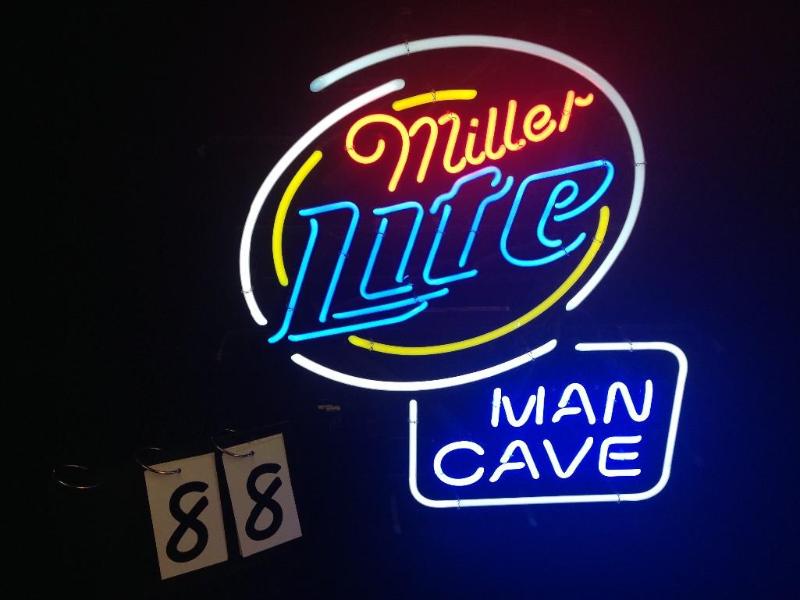 Miller Lite with blue &quotMan Cav...