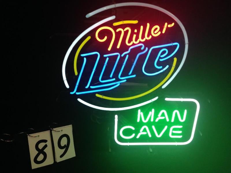 Miller Lite with green &quotMan Ca...
