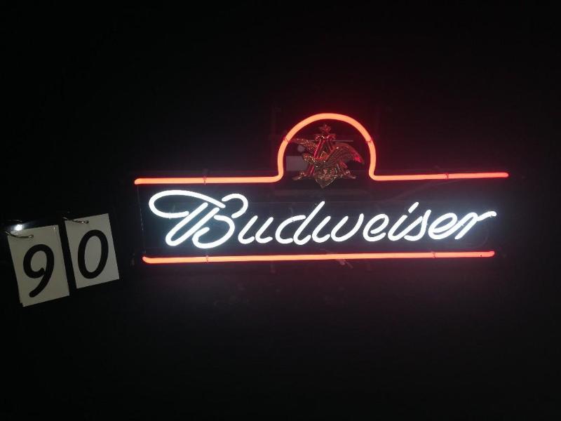 Budweiser script with ruby border a...