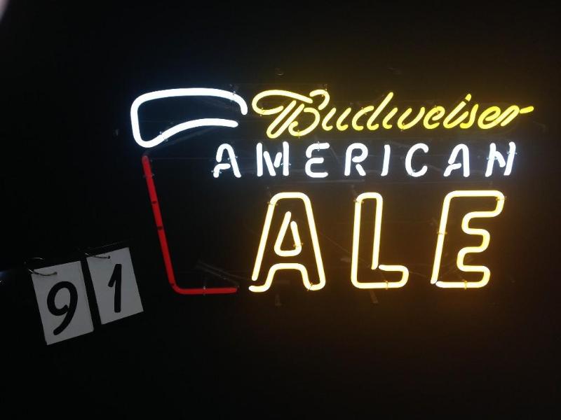 Budweiser American Ale with pint gl...