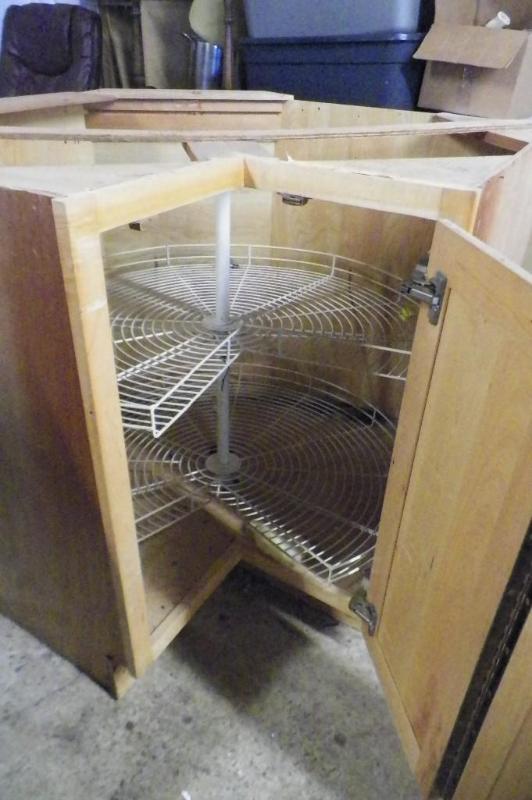 lot 201 image: Used Lazy Susan Cabinet 36 x 36....