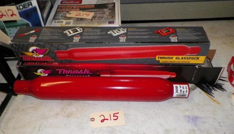 lot 215 image: New Thrush Glass Pack Muffler...