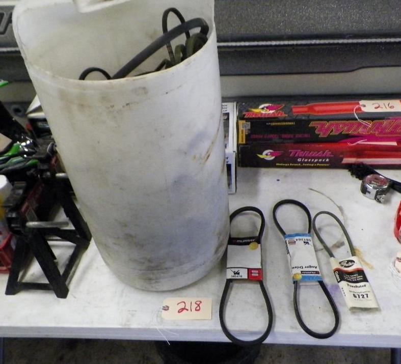 lot 218 image: Barrel full&nbspof misc. belts man...