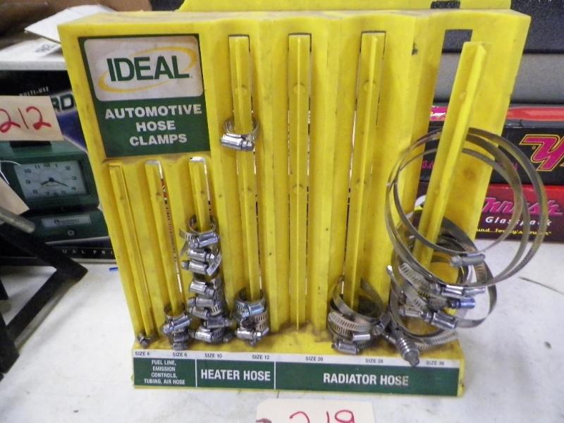lot 219 image: Ideal auto hose clamp display...