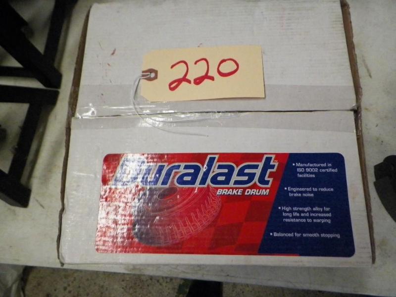 lot 220 image: 2 Durablast&nbsp80107 Brake Drums ...