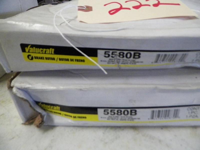 lot 222 image: 2 Value Craft 5580 Brake Rotors new...