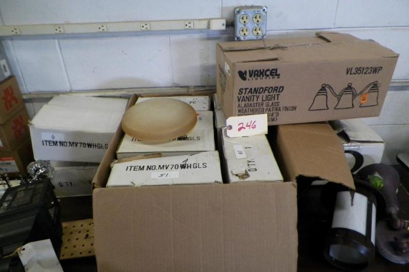 lot 246 image: Large lot of lighting items includi...