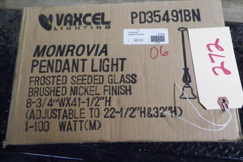 lot 272 image: New light fixture in box....