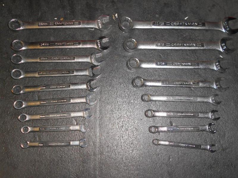 (17) Craftsman open boxed end wrenc...