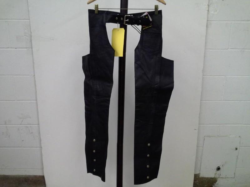 Hot Leathers, plain black chaps, si...