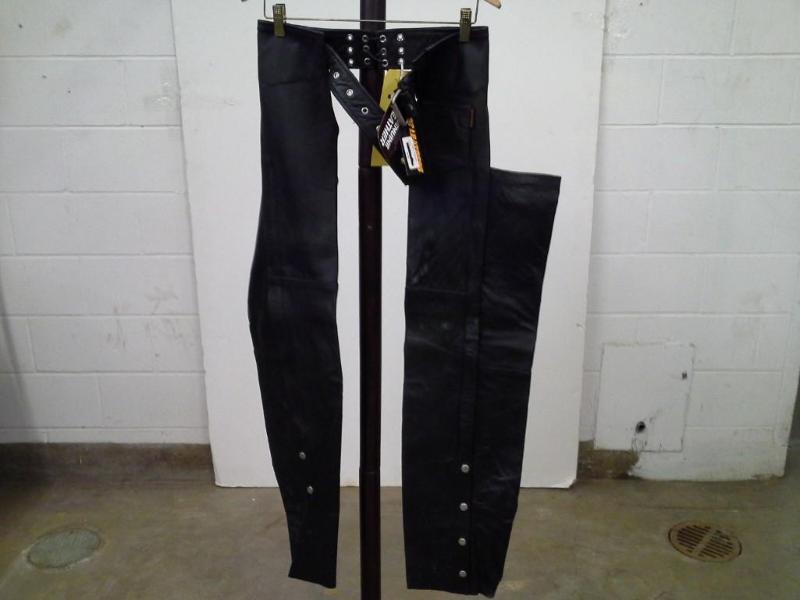 Hot Leathers black leather Chaps, s...