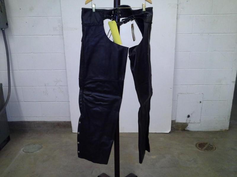 Hot Leathers Braided black chaps, s...