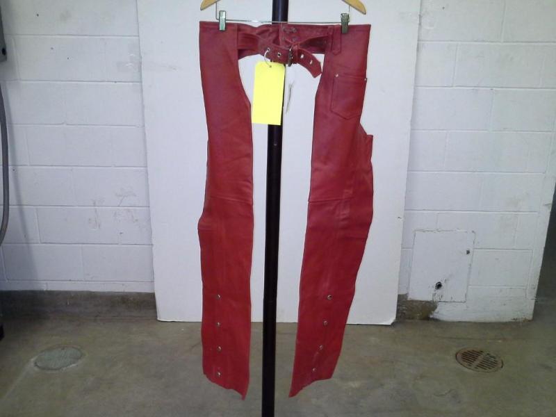 Hot Leathers Red leather Chaps, siz...