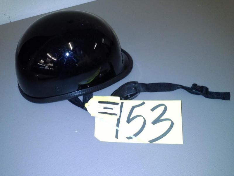 Hawk helmet, gloss black finish, si...